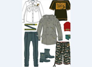 男装男童创意服饰设计 矢量图在时尚中的应用与创新